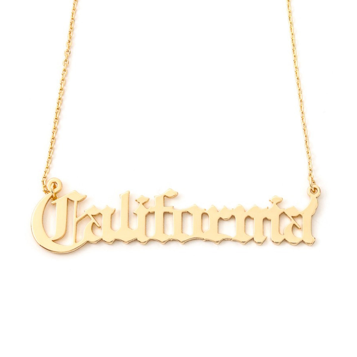 California Old English Necklace