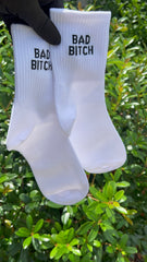 Calcetines de Bad Bitch Crew - Blanco