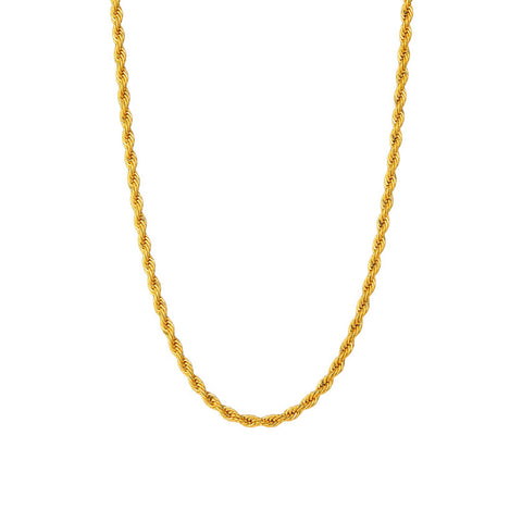 Thick Twisted Rope Chain Necklace