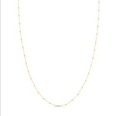Rectangle Initial Pendant Charm Necklace - Gold