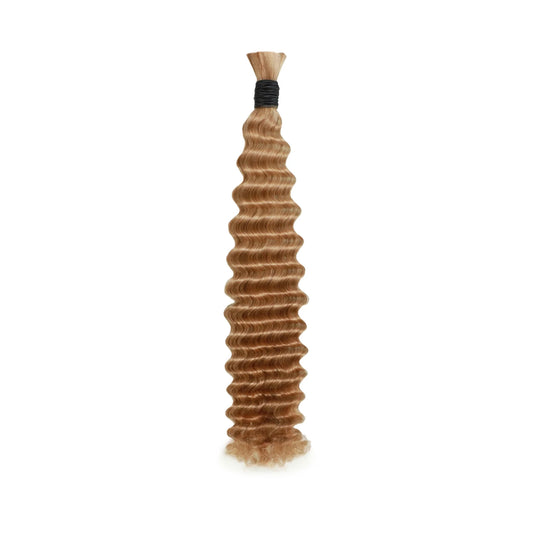 Deep Wave Bulk / Braiding Hair - #27 Honey Blonde