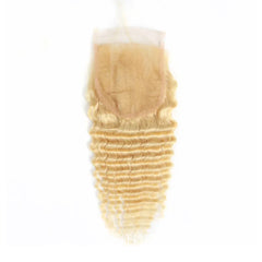 4x4 - 613 / Blonde Closure - Deep Wave
