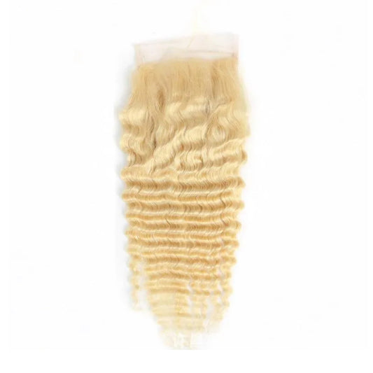4x4 - 613 / Blonde Closure - Deep Wave