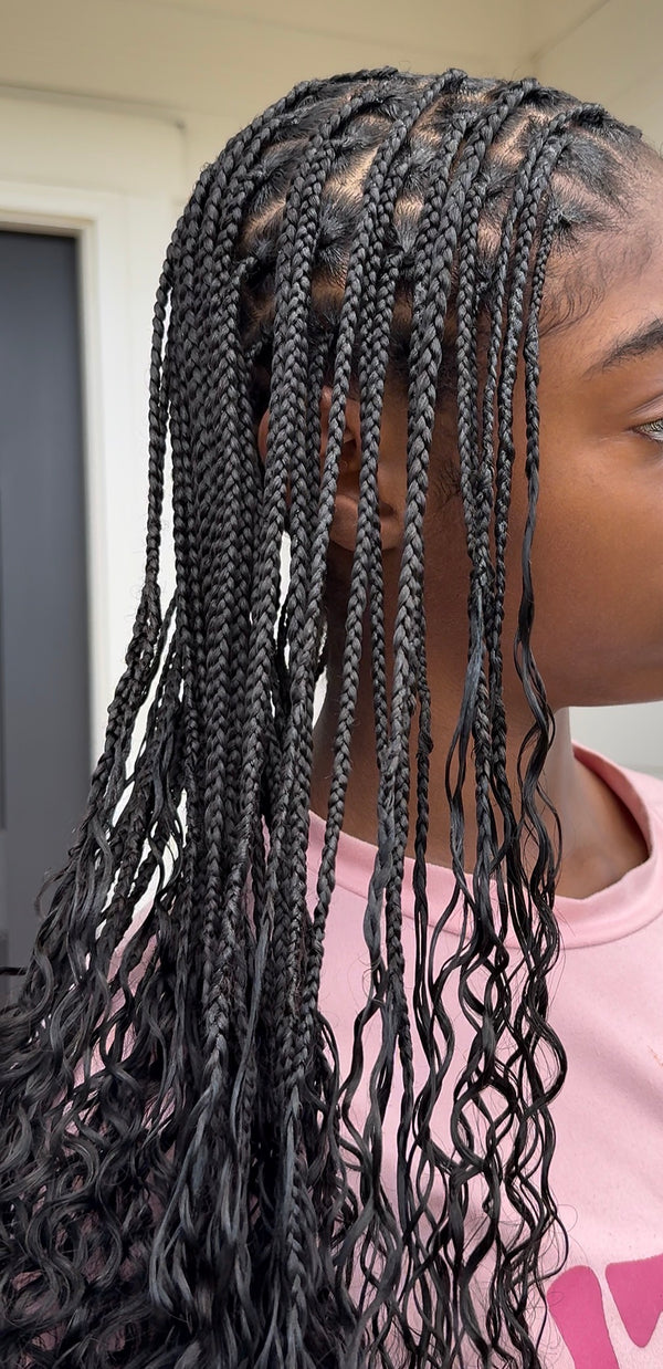 Full Head Miracle Knot Braids - Micro Style Braids w/ ONLY Crochet Ends