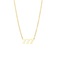 777 Angel Numbers Necklace