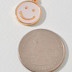 Pearly Smiley Happy Face - Gold