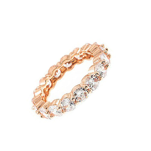 Stone Pave Statement Ring - Rose Gold