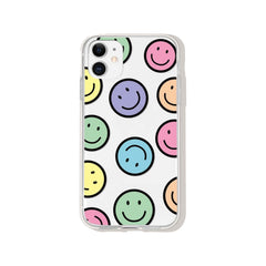 Rainbow Pastel Smiley Face iPhone Case ( iPhone 12 Pro Max & 13 Pro Max )